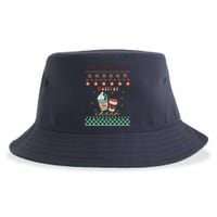 Cute Christmas Holiday Cheers Sustainable Bucket Hat