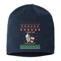 Cute Christmas Holiday Cheers Sustainable Beanie