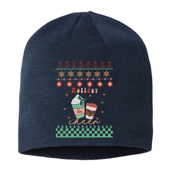 Cute Christmas Holiday Cheers Sustainable Beanie