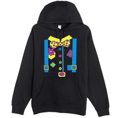 Clown Circus Halloween Clown Costume Premium Pullover Hoodie