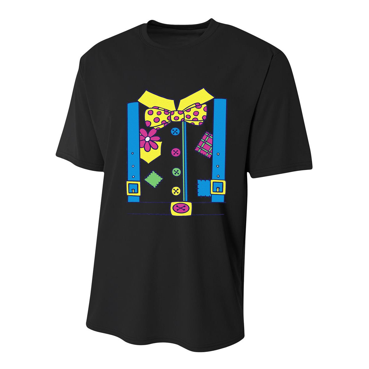 Clown Circus Halloween Clown Costume Youth Performance Sprint T-Shirt