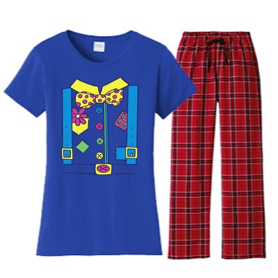 Clown Circus Halloween Clown Costume Women's Flannel Pajama Set