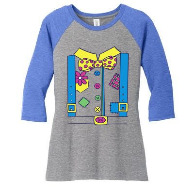 Clown Circus Halloween Clown Costume Women's Tri-Blend 3/4-Sleeve Raglan Shirt