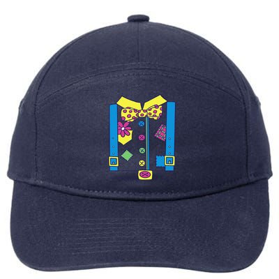 Clown Circus Halloween Clown Costume 7-Panel Snapback Hat