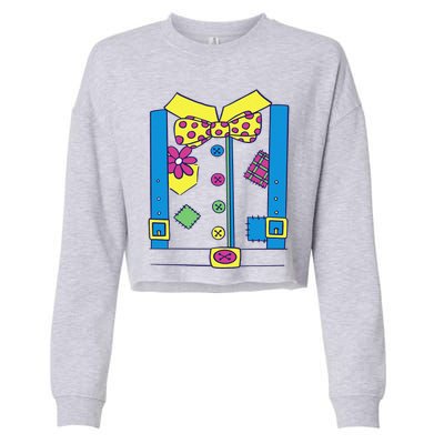 Clown Circus Halloween Clown Costume Cropped Pullover Crew