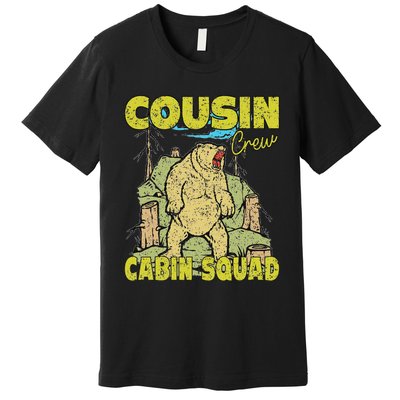 Cousin Crew Hiking Cabin Squad 2024 Summer Camping Mountain Premium T-Shirt