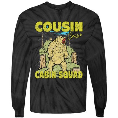 Cousin Crew Hiking Cabin Squad 2024 Summer Camping Mountain Tie-Dye Long Sleeve Shirt