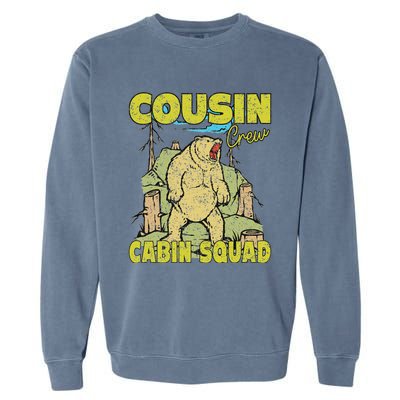 Cousin Crew Hiking Cabin Squad 2024 Summer Camping Mountain Garment-Dyed Sweatshirt