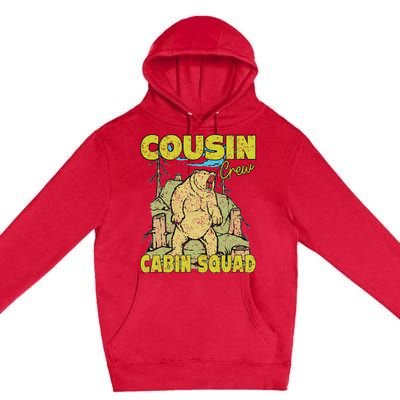 Cousin Crew Hiking Cabin Squad 2024 Summer Camping Mountain Premium Pullover Hoodie