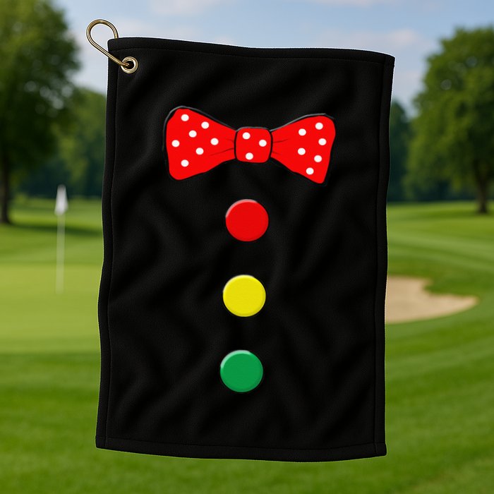 Clown Costume Halloween Funny Circus Clown Matching Family Golf Towel