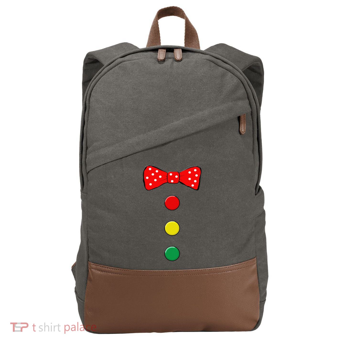 Clown Costume Halloween Funny Circus Clown Matching Family Cotton Canvas Backpack