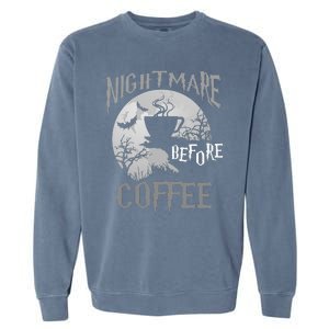 Cute Coffee Halloween Funny Mug Gift Garment-Dyed Sweatshirt