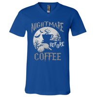 Cute Coffee Halloween Funny Mug Gift V-Neck T-Shirt