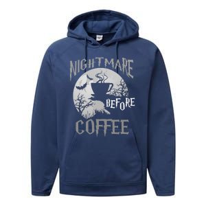 Cute Coffee Halloween Funny Mug Gift Performance Fleece Hoodie