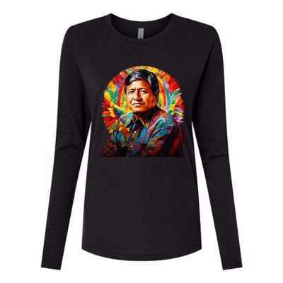 Cesar Chavez Hispanic Heritage Month Womens Cotton Relaxed Long Sleeve T-Shirt