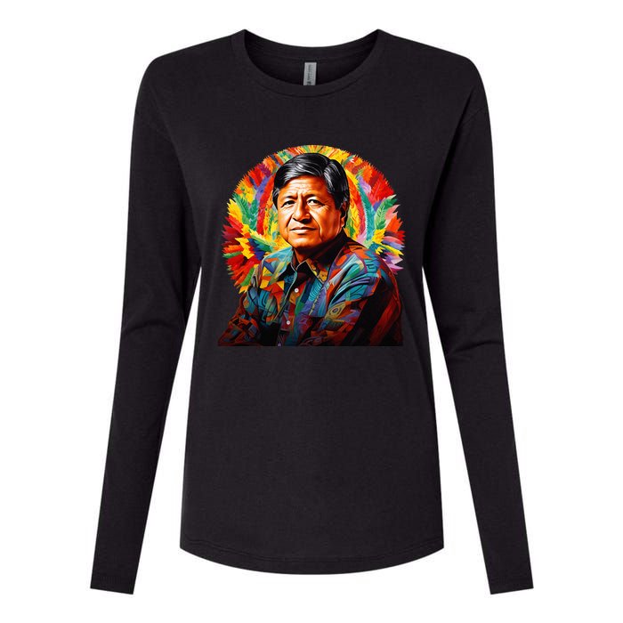 Cesar Chavez Hispanic Heritage Month Womens Cotton Relaxed Long Sleeve T-Shirt