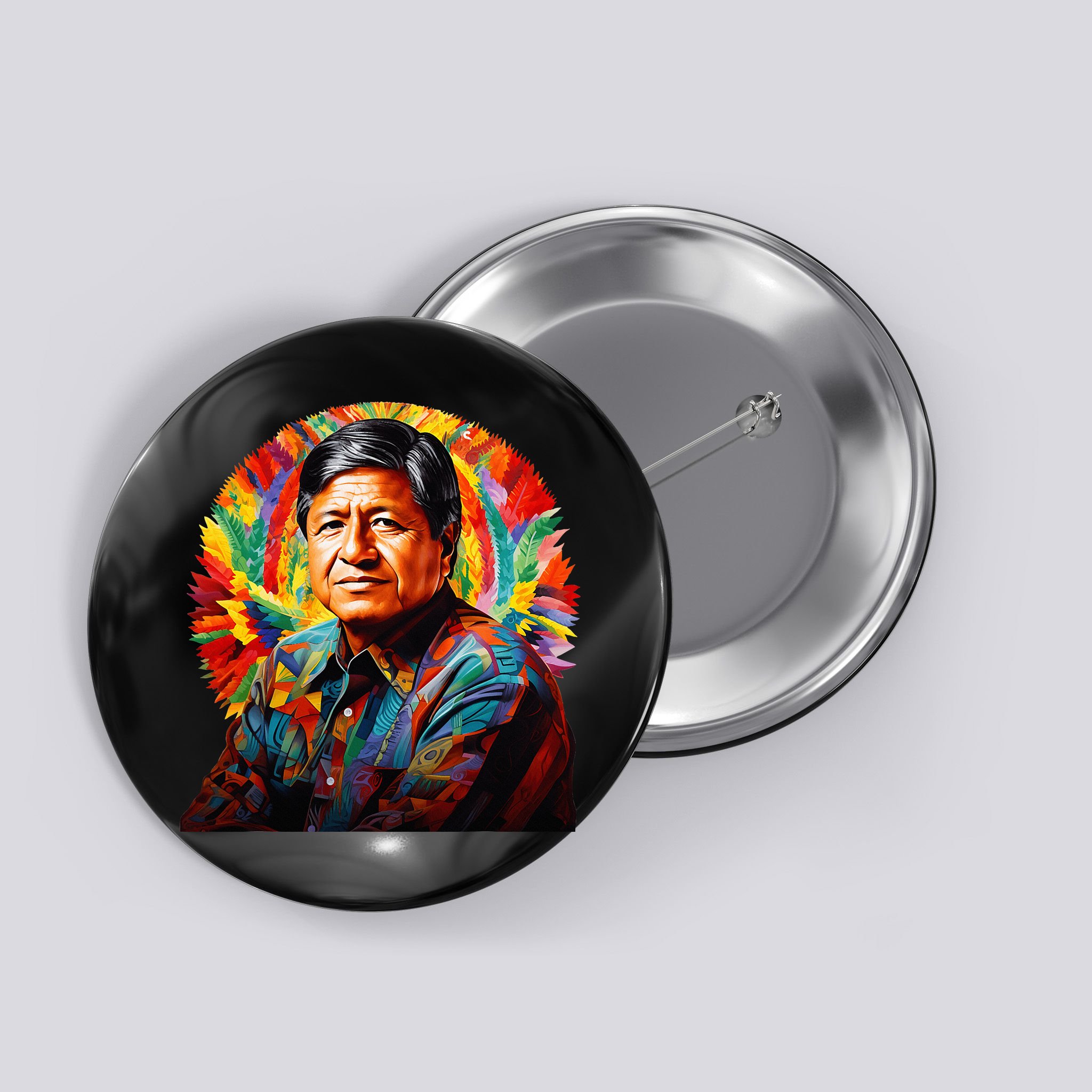 Cesar Chavez Hispanic Heritage Month Button