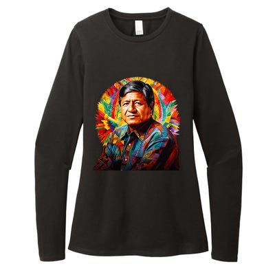 Cesar Chavez Hispanic Heritage Month Womens CVC Long Sleeve Shirt