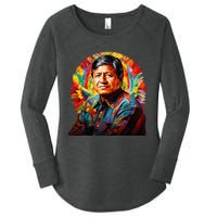 Cesar Chavez Hispanic Heritage Month Women's Perfect Tri Tunic Long Sleeve Shirt