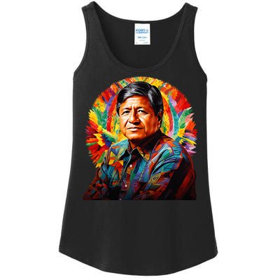 Cesar Chavez Hispanic Heritage Month Ladies Essential Tank