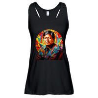 Cesar Chavez Hispanic Heritage Month Ladies Essential Flowy Tank