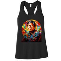 Cesar Chavez Hispanic Heritage Month Women's Racerback Tank