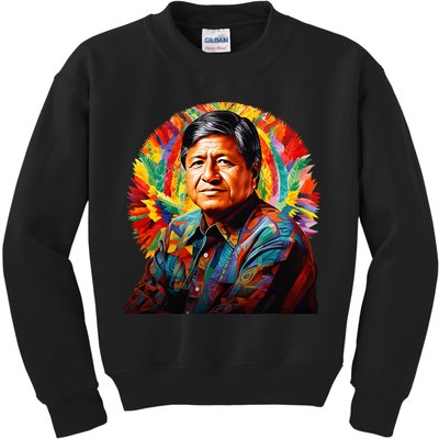 Cesar Chavez Hispanic Heritage Month Kids Sweatshirt