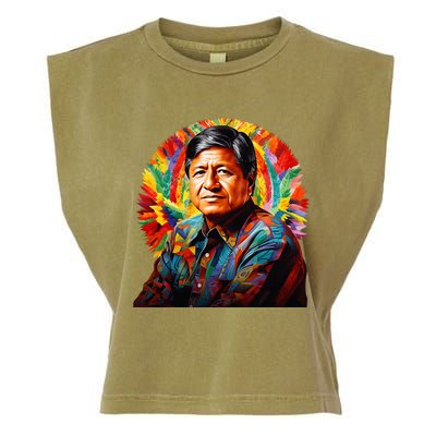 Cesar Chavez Hispanic Heritage Month Garment-Dyed Women's Muscle Tee