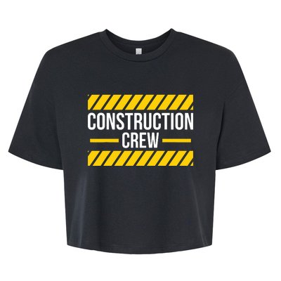 Construction Crew Highway Worker Bella+Canvas Jersey Crop Tee