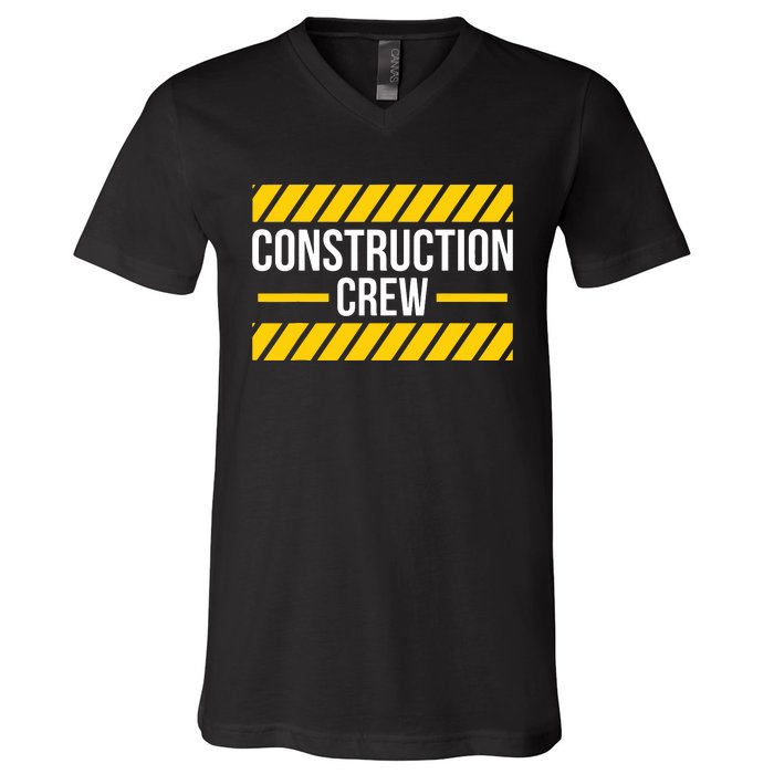 Construction Crew Highway Worker V-Neck T-Shirt