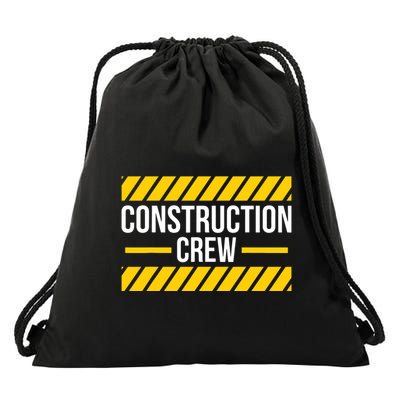Construction Crew Highway Worker Drawstring Bag