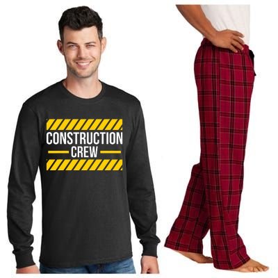 Construction Crew Highway Worker Long Sleeve Pajama Set