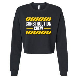 Construction Crew Highway Worker Cropped Pullover Crew