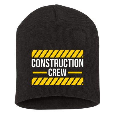 Construction Crew Highway Worker Short Acrylic Beanie