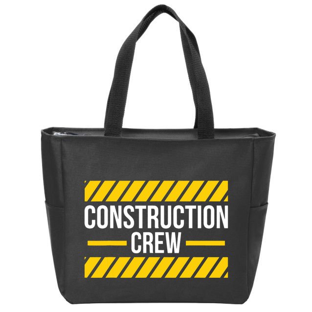 Construction Crew Highway Worker Zip Tote Bag