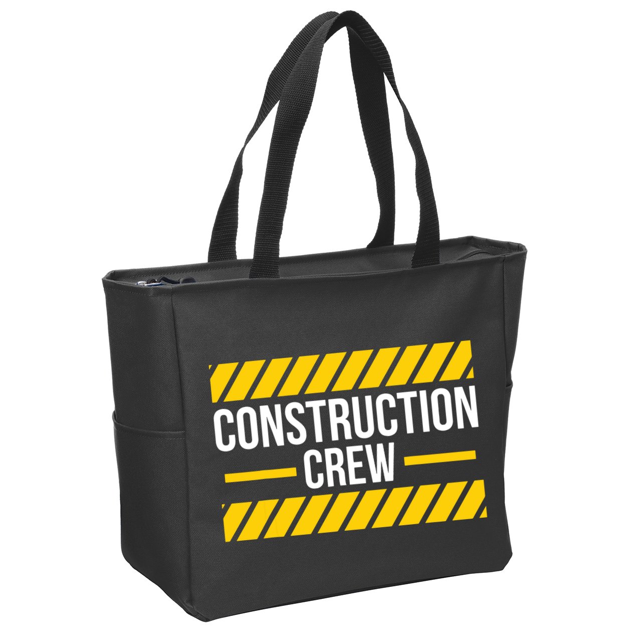 Construction Crew Highway Worker Zip Tote Bag
