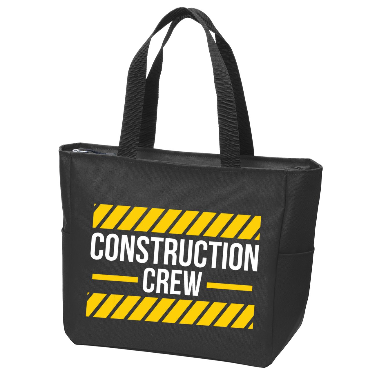 Construction Crew Highway Worker Zip Tote Bag