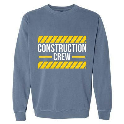 Construction Crew Highway Worker Garment-Dyed Sweatshirt