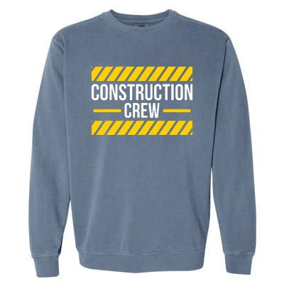 Construction Crew Highway Worker Garment-Dyed Sweatshirt