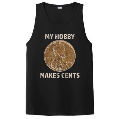 Coin Collector Hobby Gift Numismatics Collecting Makes Cents PosiCharge Competitor Tank