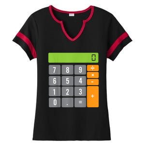 Calculator Costume Halloween Easy Cosplay Math Geek Outfit Ladies Halftime Notch Neck Tee