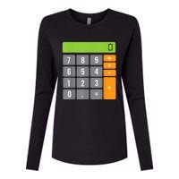 Calculator Costume Halloween Easy Cosplay Math Geek Outfit Womens Cotton Relaxed Long Sleeve T-Shirt