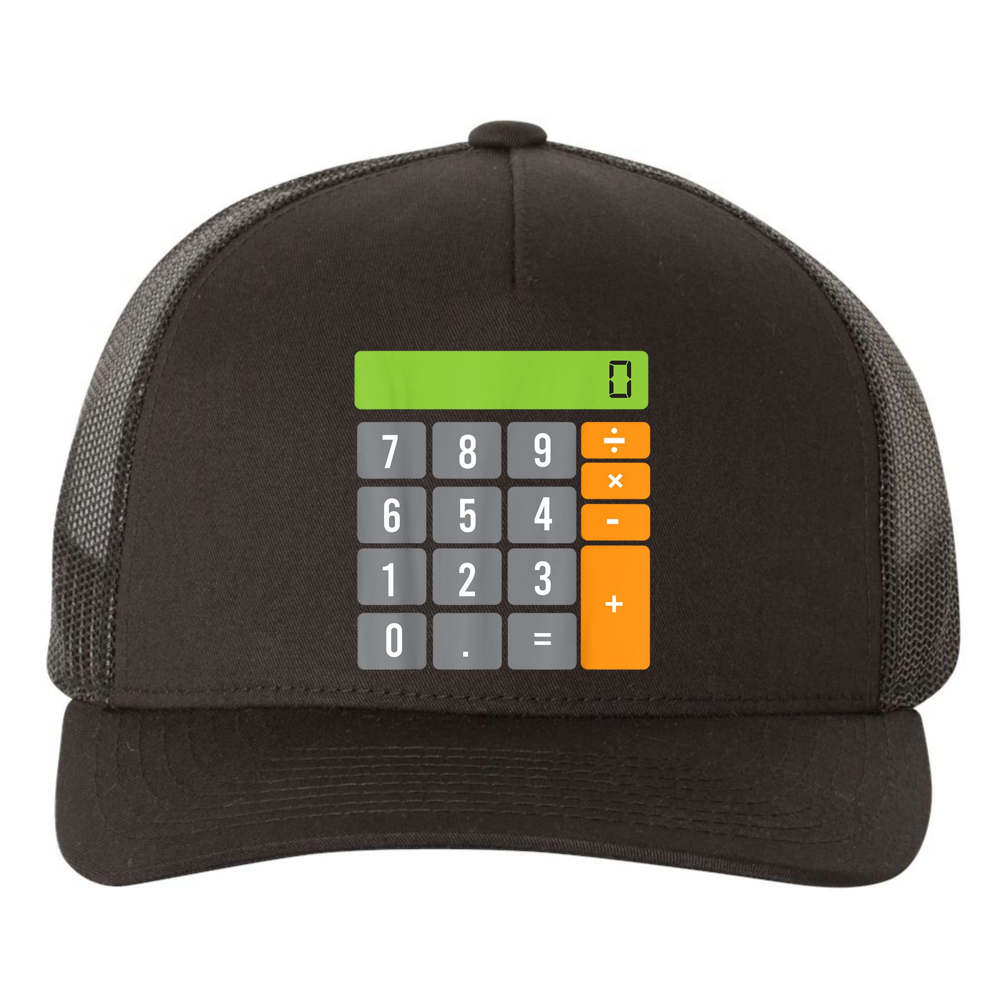 Calculator Costume Halloween Easy Cosplay Math Geek Outfit Yupoong Adult 5-Panel Trucker Hat