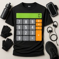 Calculator Costume Halloween Easy Cosplay Math Geek Outfit Cooling Performance Crew T-Shirt