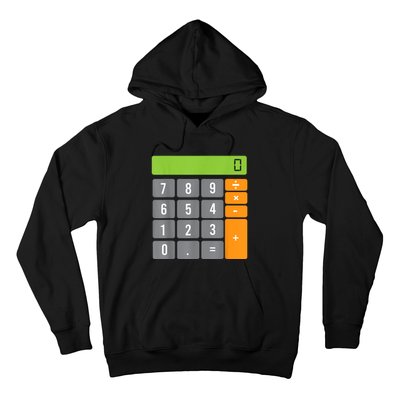 Calculator Costume Halloween Easy Cosplay Math Geek Outfit Hoodie