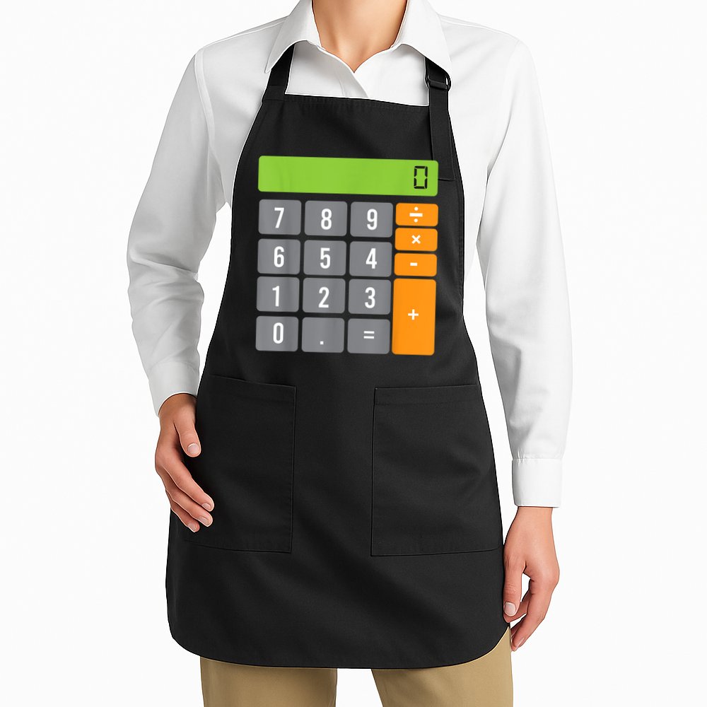 Calculator Costume Halloween Easy Cosplay Math Geek Outfit Apron