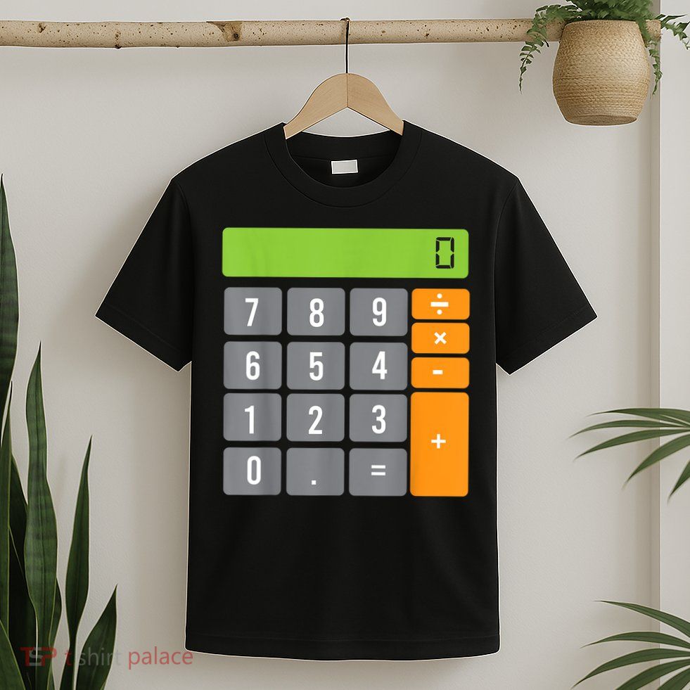 Calculator Costume Halloween Easy Cosplay Math Geek Outfit T-Shirt