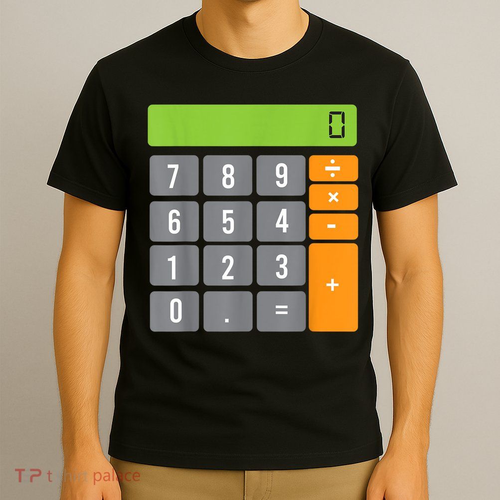 Calculator Costume Halloween Easy Cosplay Math Geek Outfit T-Shirt