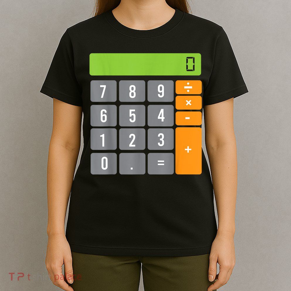 Calculator Costume Halloween Easy Cosplay Math Geek Outfit T-Shirt