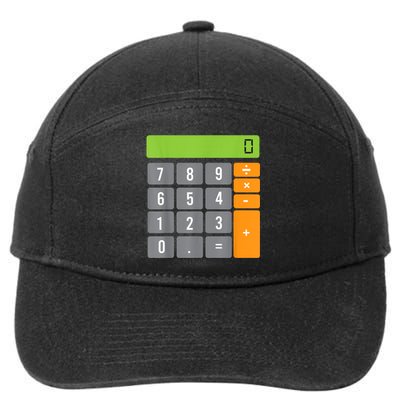 Calculator Costume Halloween Easy Cosplay Math Geek Outfit 7-Panel Snapback Hat